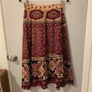 1970s vintage Indian Cotton Wrap Skirt